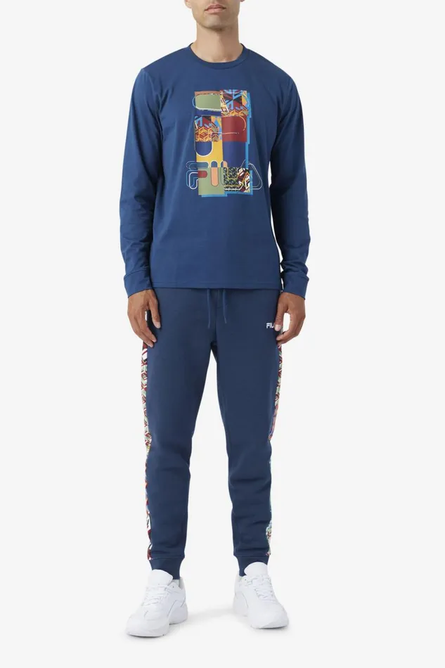 Men Fila Pants and Shorts Pawa Jogger Moonlit Ocean