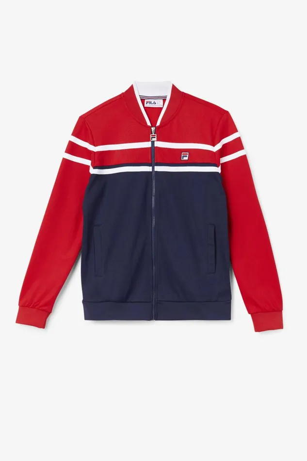 Men Fila Sweatsuits and Tracksuits Naso Jacket Navy Red White
