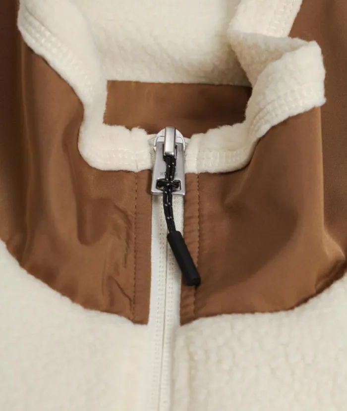 Men Frederik Fleece Full Zip Jacket Ecru Norse Projects Outerwear