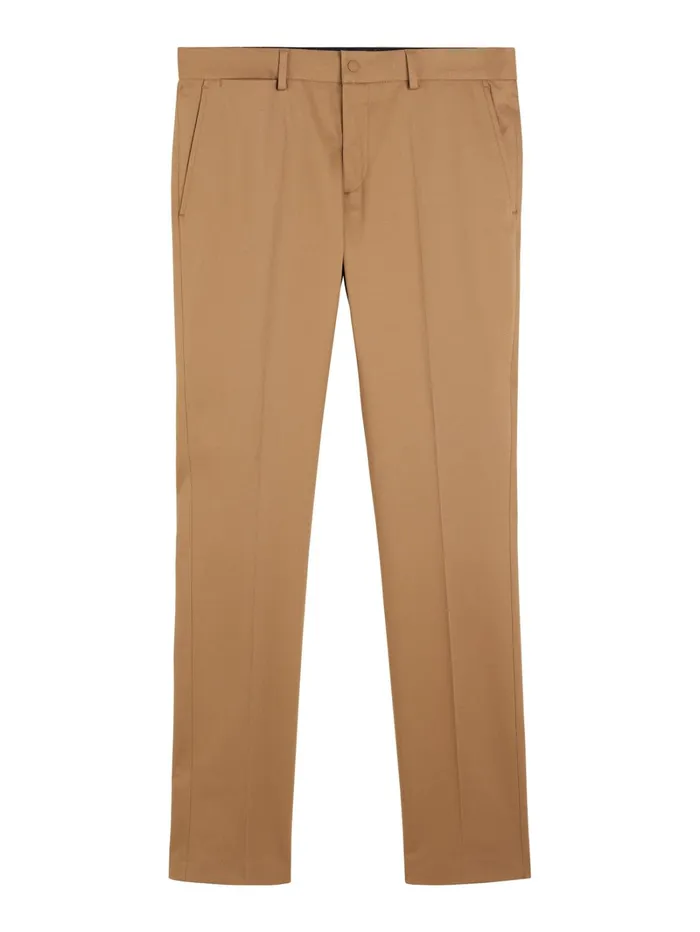Men Grant Cotton Stretch Pants Tiger Brown JLindeberg Trousers