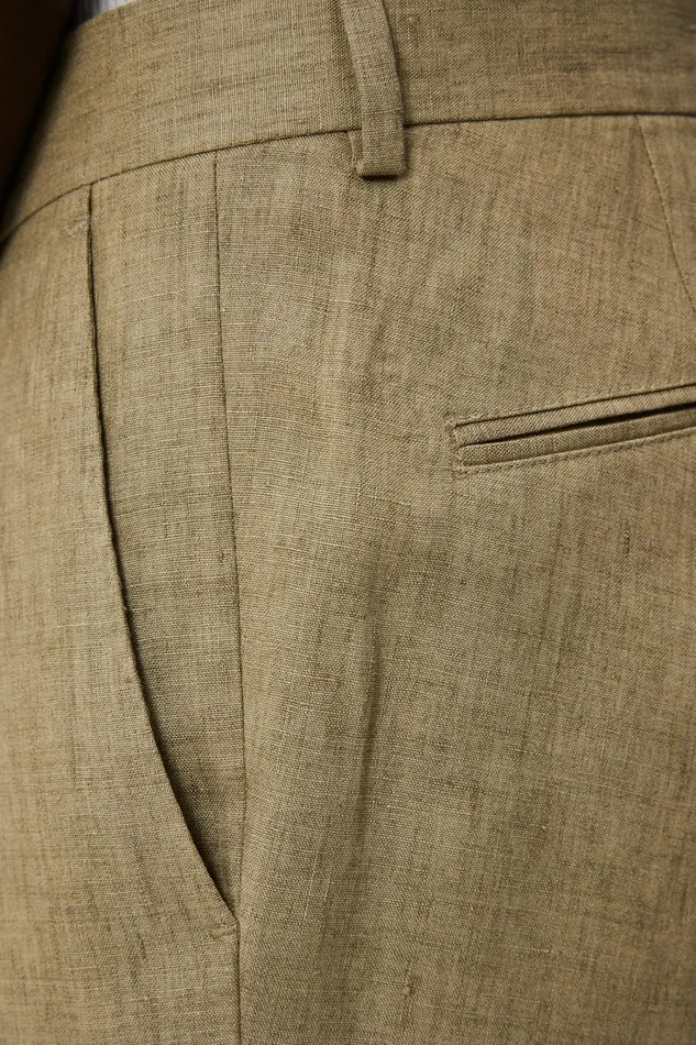Men Grant Super Linen Pants Aloe JLindeberg Trousers Men Grant Super Linen Pants Aloe JLindeberg Trousers