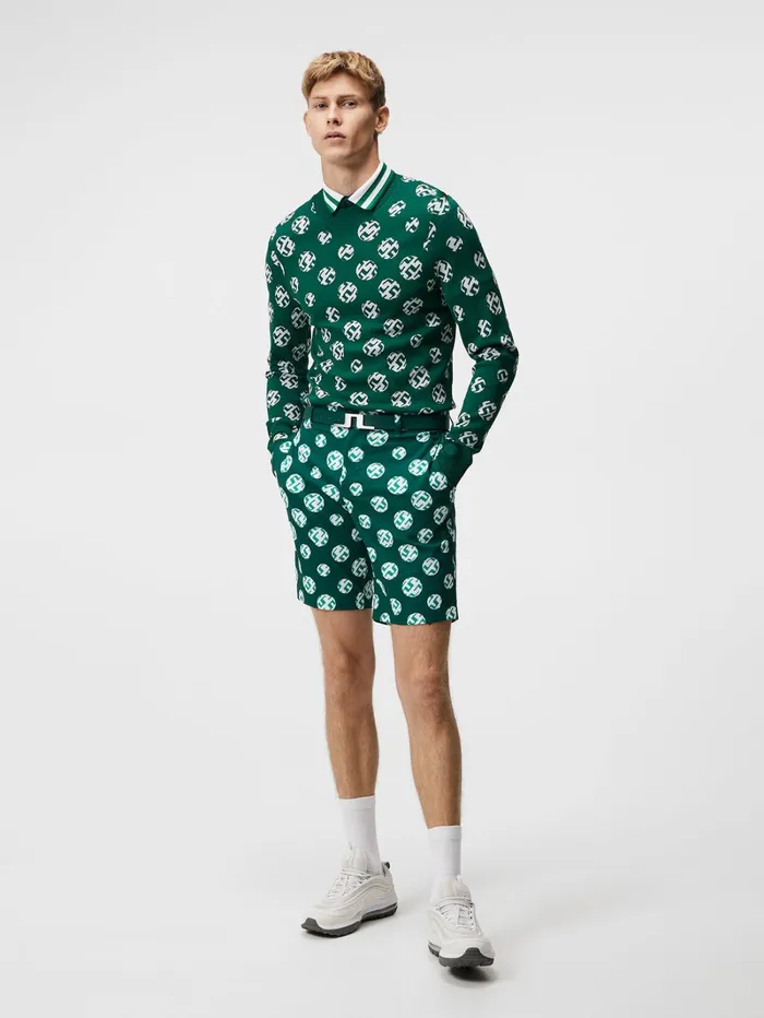 Men Gus Jacquard Sweater Rain Forest Sphere Dot JLindeberg Knitwear Men Gus Jacquard Sweater Rain Forest Sphere Dot JLindeberg Knitwear