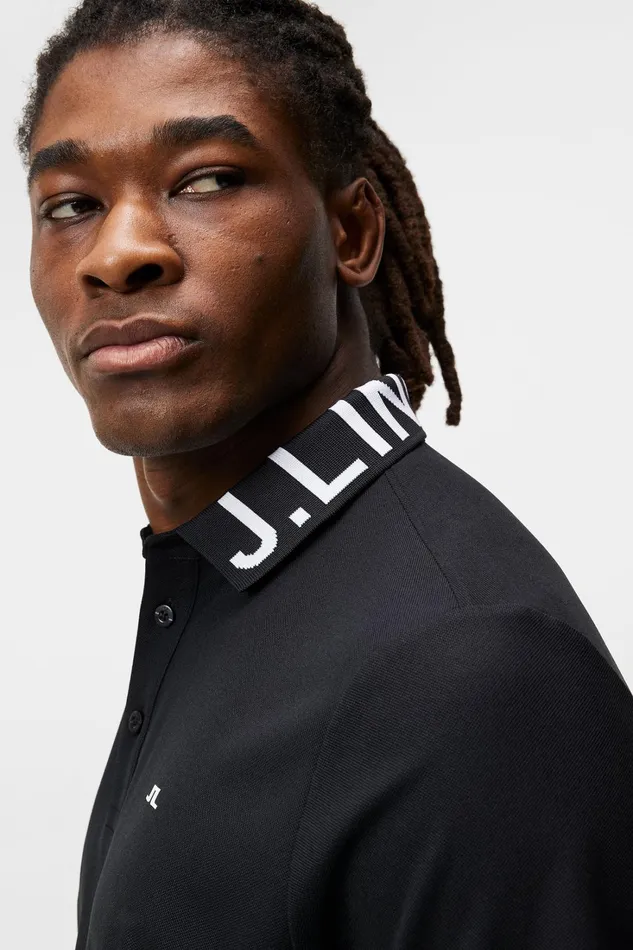Men Gus Regular Polo Black JLindeberg Polo Shirts Men Gus Regular Polo Black JLindeberg Polo Shirts