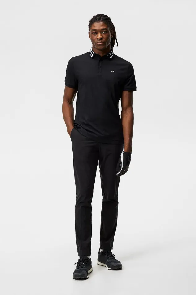 Men Gus Regular Polo Black JLindeberg Polo Shirts Men Gus Regular Polo Black JLindeberg Polo Shirts