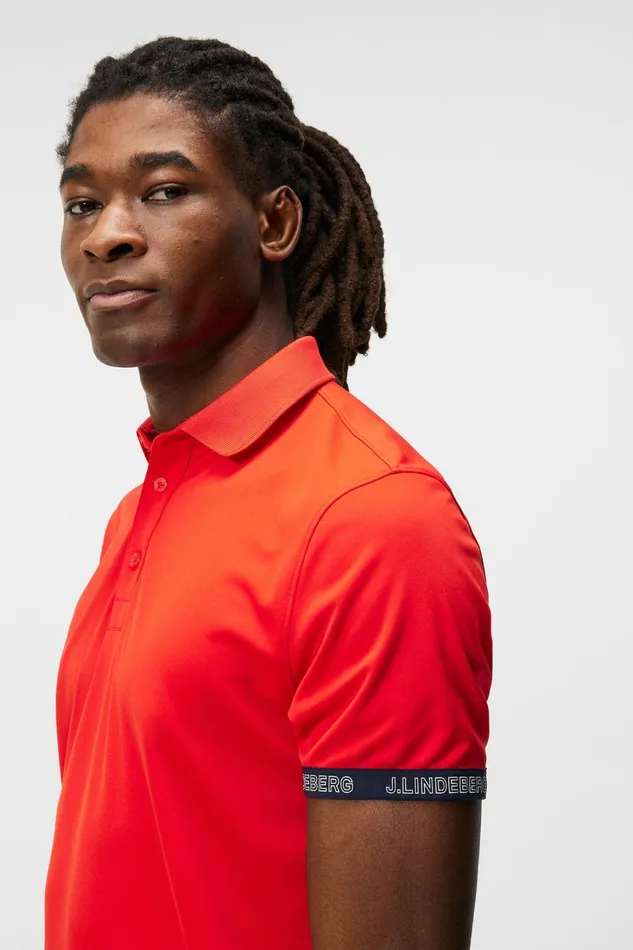 Men Guy Regular Polo Fiery Red JLindeberg Polo Shirts Men Guy Regular Polo Fiery Red JLindeberg Polo Shirts