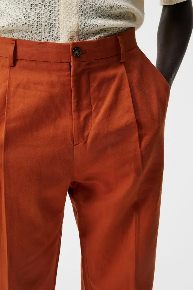 Men Haij Cotton Linen Pants Minimal JLindeberg Tailored Trousers Men Haij Cotton Linen Pants Minimal JLindeberg Tailored Trousers