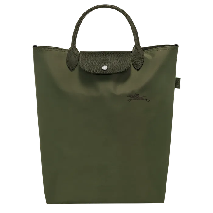 Men Handbags Longchamp Le Pliage Green M Tote bag ForestForestForest