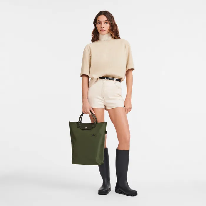 Men Handbags Longchamp Le Pliage Green M Tote bag ForestForestForest Men Handbags Longchamp Le Pliage Green M Tote bag ForestForestForest