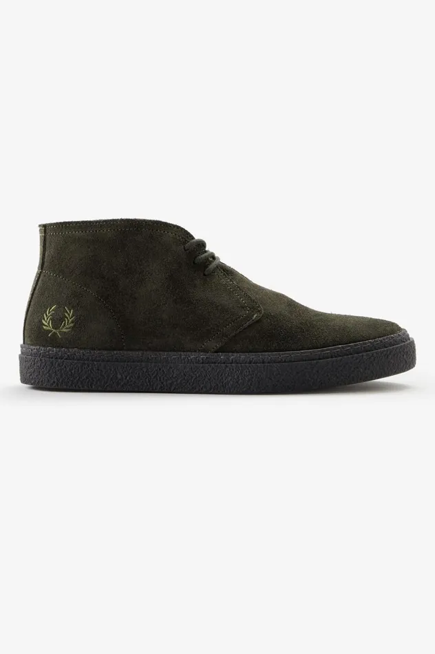Men Hawley Field Green Fred Perry Shoes