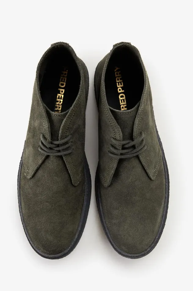 Men Hawley Field Green Fred Perry Shoes