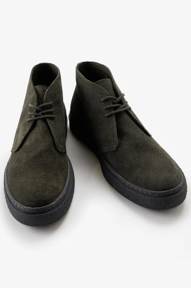 Men Hawley Field Green Fred Perry Shoes