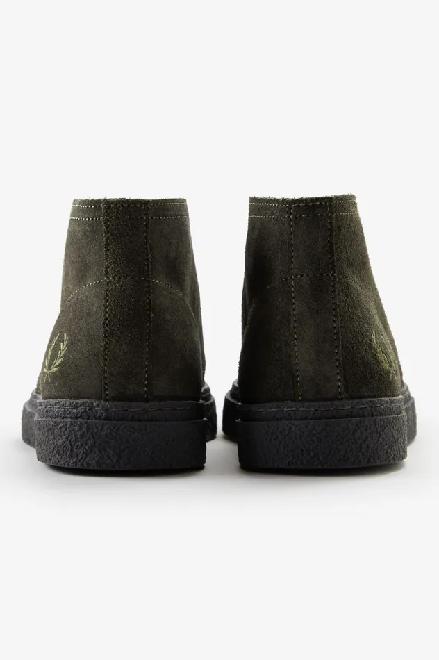 Men Hawley Field Green Fred Perry Shoes
