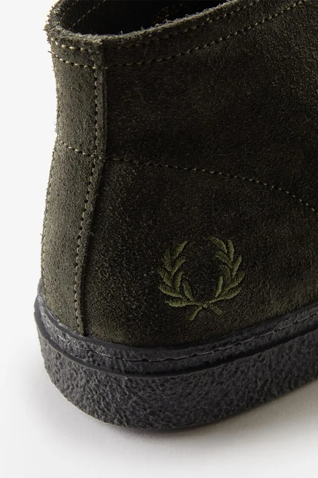Men Hawley Field Green Fred Perry Shoes