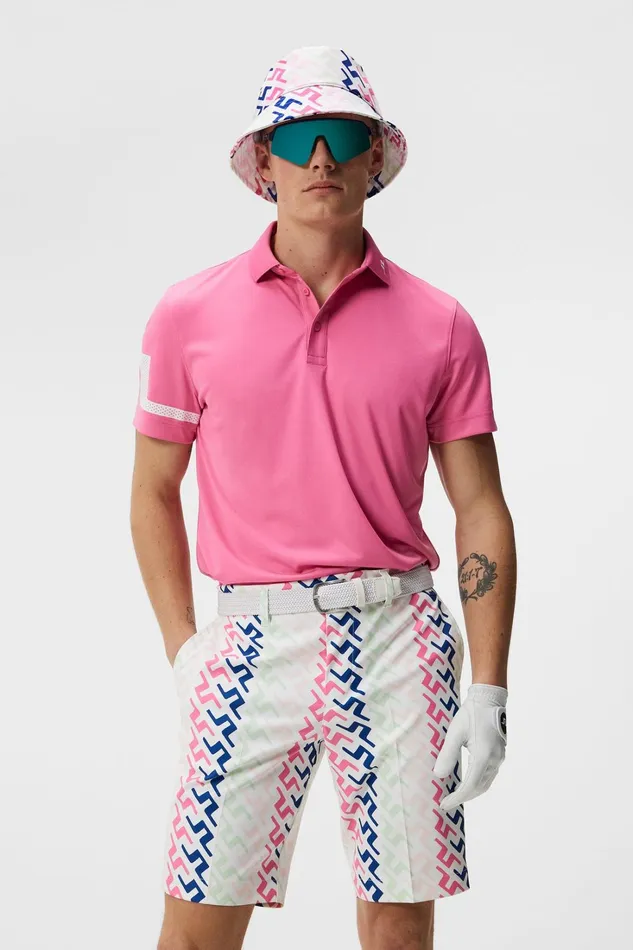 Men Heath Regular Fit Polo Azalea Pink JLindeberg Polo Shirts