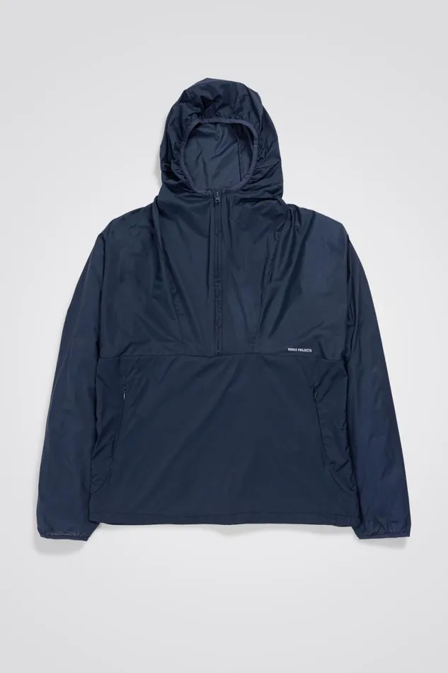 Men Herluf Light Nylon Calcite Blue Norse Projects Outerwear
