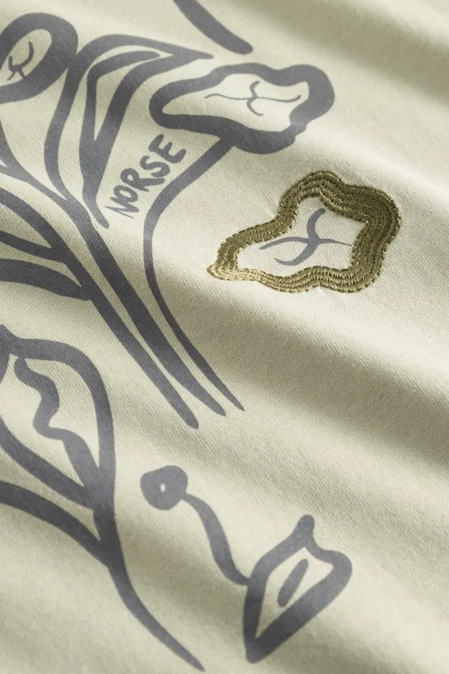 Men Holger Organic Poppy TShirt Elm Norse Projects TShirts