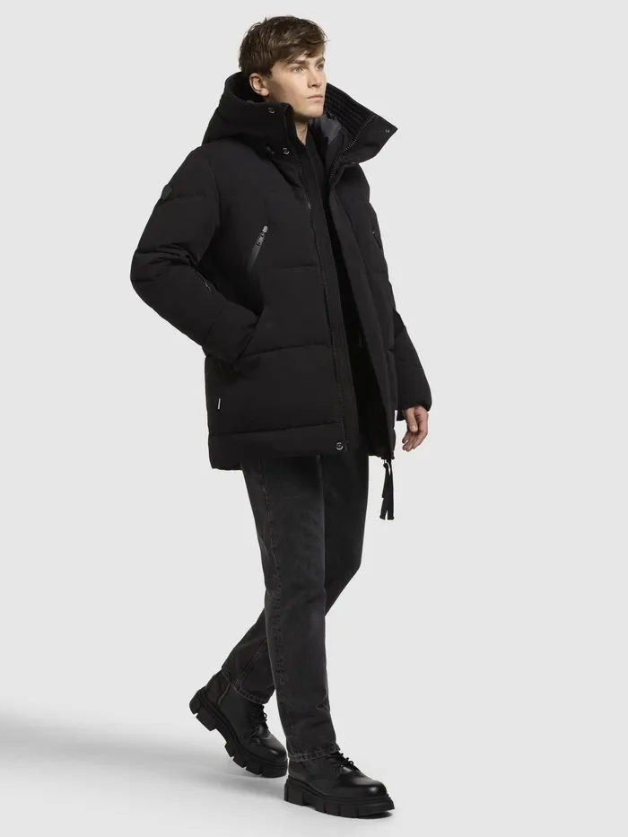 Men Jacke KANF Schwarz Schwarz Puffer Jackets KHUJO