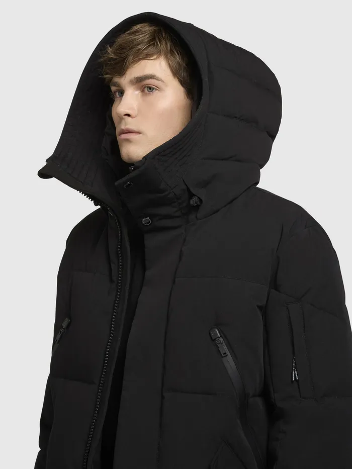 Men Jacke KANF Schwarz Schwarz Puffer Jackets KHUJO