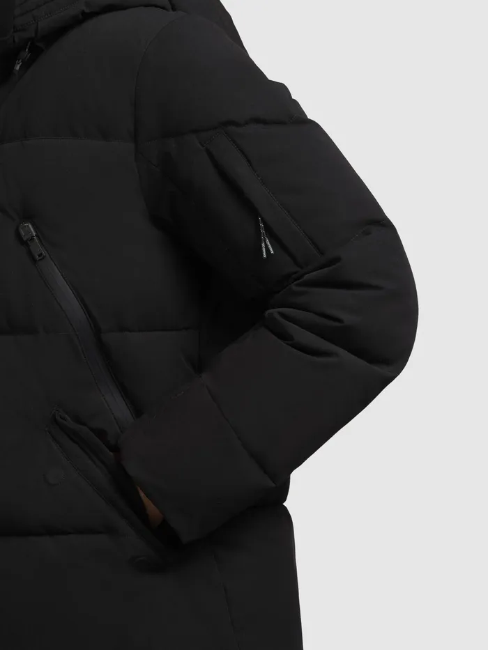 Men Jacke KANF Schwarz Schwarz Puffer Jackets KHUJO