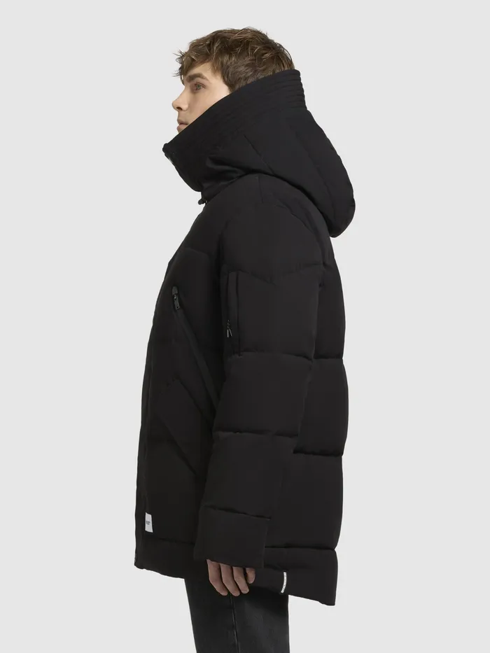 Men Jacke KANF Schwarz Schwarz Puffer Jackets KHUJO