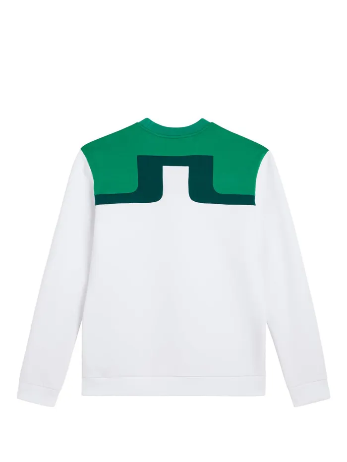 Men Jeff Crew Neck White JLindeberg Sweatshirts Men Jeff Crew Neck White JLindeberg Sweatshirts