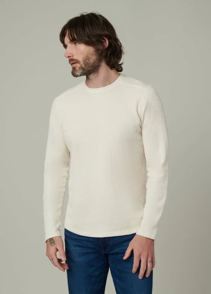 Men Joe8217s Jeans TATE LONG SLEEVE CREWNECK Natural Tops Tees