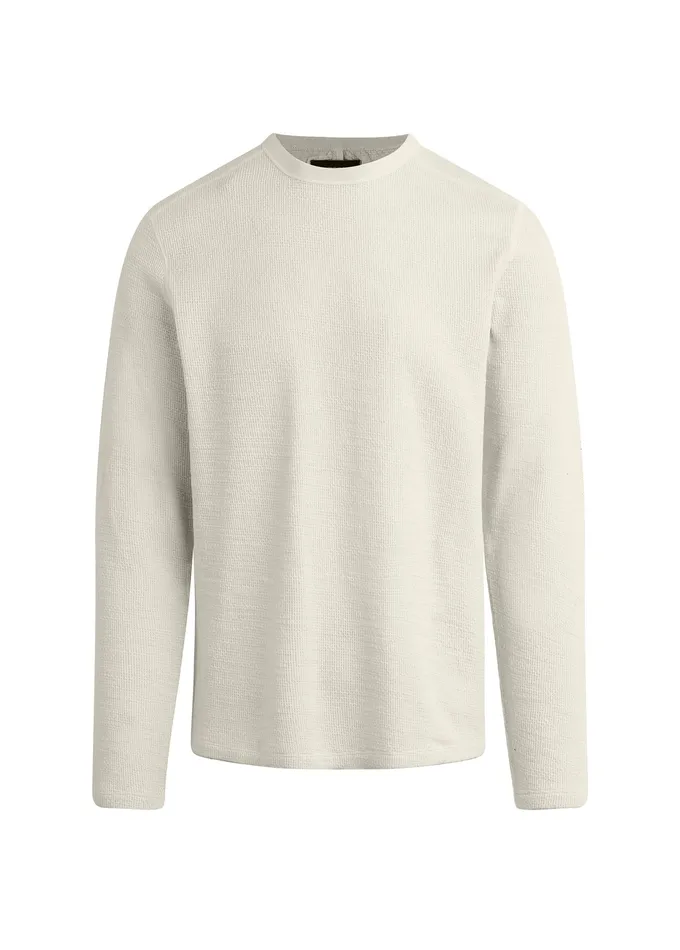 Men Joe8217s Jeans TATE LONG SLEEVE CREWNECK Natural Tops Tees