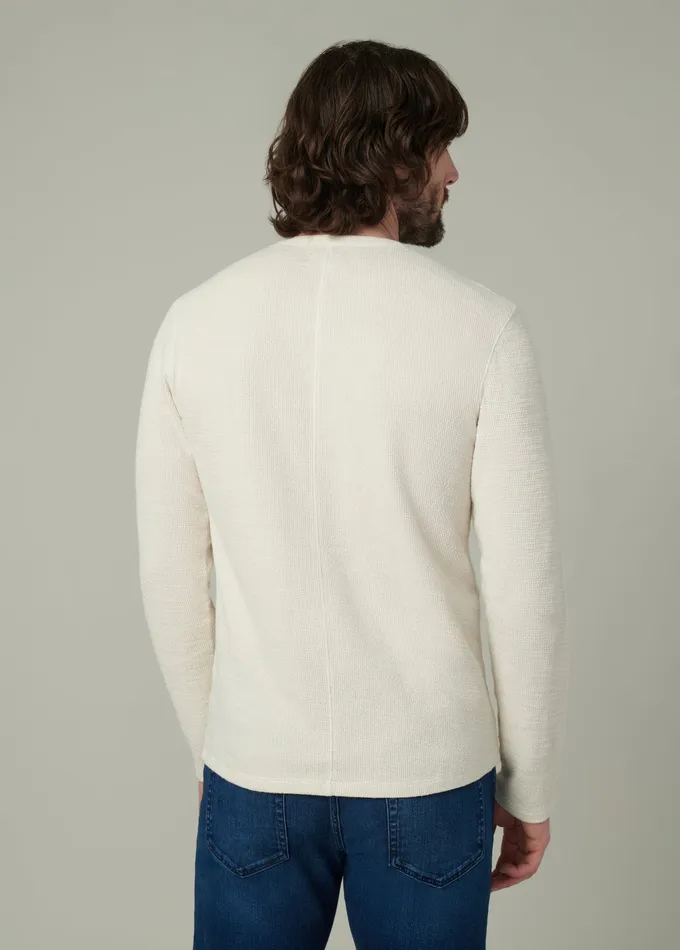 Men Joe8217s Jeans TATE LONG SLEEVE CREWNECK Natural Tops Tees