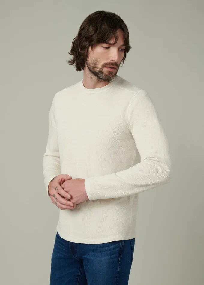 Men Joe8217s Jeans TATE LONG SLEEVE CREWNECK Natural Tops Tees