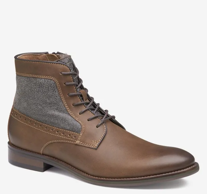 Men Johnston and Murphy Boots Conard 20 Shearling Boot Tan Oiled Leathershearling Men Johnston and Murphy Boots Conard 20 Shearling Boot Tan Oiled Leathershearling
