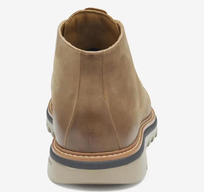 Men Johnston and Murphy LaceUps Braydon Chukka Brown Oiled Full Grain
