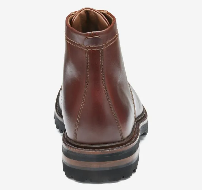 Men Johnston and Murphy LaceUps Dudley Lug Plain Toe Boot Mahogany Full Grain Men Johnston and Murphy LaceUps Dudley Lug Plain Toe Boot Mahogany Full Grain