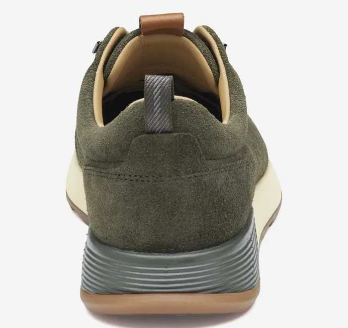 Men Johnston and Murphy LaceUps Kinnon Perfed Jogger Olive Oiled Suede Men Johnston and Murphy LaceUps Kinnon Perfed Jogger Olive Oiled Suede