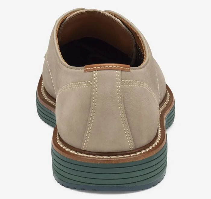 Men Johnston and Murphy LaceUps Upton Plain Toe Taupe Nubuck