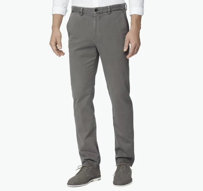 Men Johnston and Murphy Pants and Jeans Washed Chinos Gray