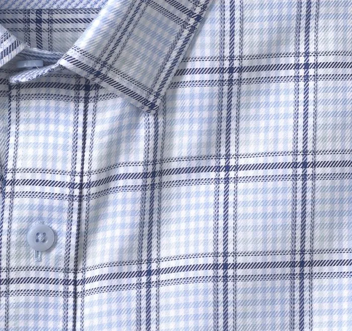 Men Johnston and Murphy Shirts Premium Cotton Shirts Mint Shadow Grid