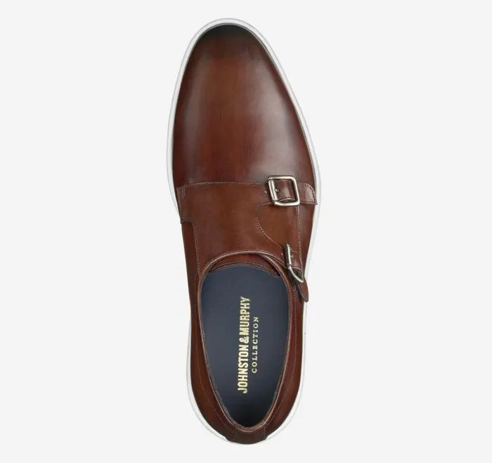 Men Johnston and Murphy SlipOns and Loafers Bolivar Monk Strap Brown Italian Calfskin Men Johnston and Murphy SlipOns and Loafers Bolivar Monk Strap Brown Italian Calfskin