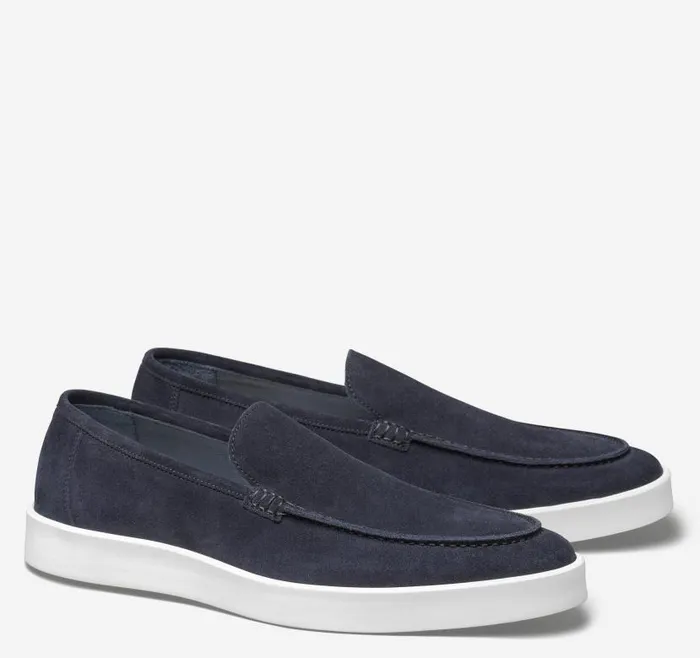 Men Johnston and Murphy SlipOns and Loafers Bolivar Venetian Loafer Navy Italian Suede Men Johnston and Murphy SlipOns and Loafers Bolivar Venetian Loafer Navy Italian Suede