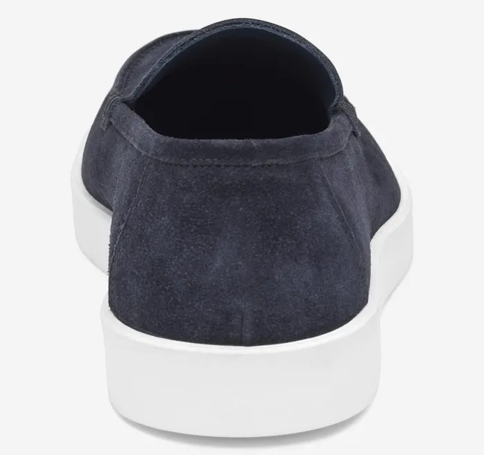 Men Johnston and Murphy SlipOns and Loafers Bolivar Venetian Loafer Navy Italian Suede Men Johnston and Murphy SlipOns and Loafers Bolivar Venetian Loafer Navy Italian Suede