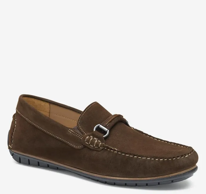 Men Johnston and Murphy SlipOns and Loafers Cort 20 Bit Loafer Dark Brown Waxed English Suede Men Johnston and Murphy SlipOns and Loafers Cort 20 Bit Loafer Dark Brown Waxed English Suede