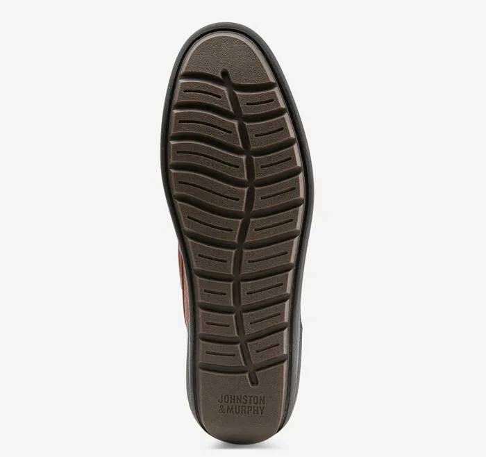 Men Johnston and Murphy SlipOns and Loafers Emmett Penny Loafer Dark Tan Full Grain Men Johnston and Murphy SlipOns and Loafers Emmett Penny Loafer Dark Tan Full Grain