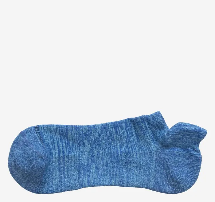 Men Johnston and Murphy Socks First In Comfort Ankle Socks Blue Spacedye