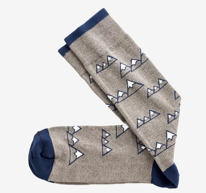 Men Johnston and Murphy Socks Novelty Socks Gray Mountain