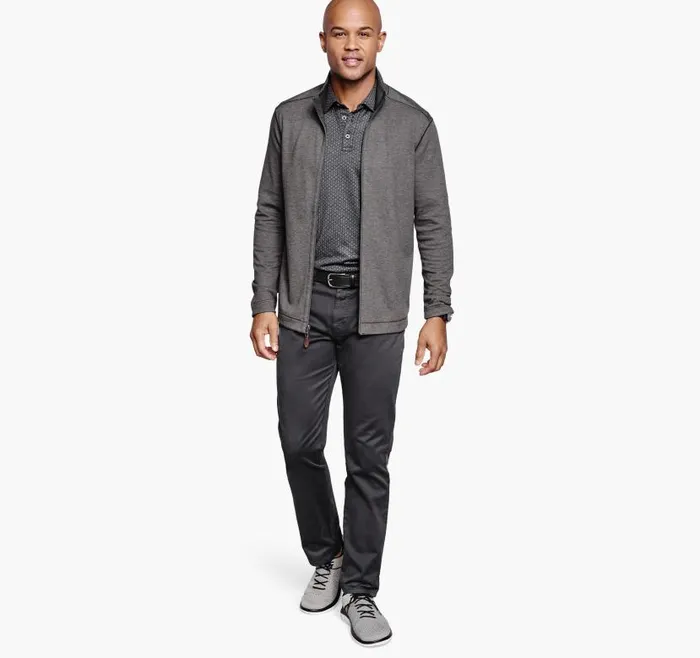 Men Johnston and Murphy Sweaters and Knits Reversible FullZip Charcoalblack