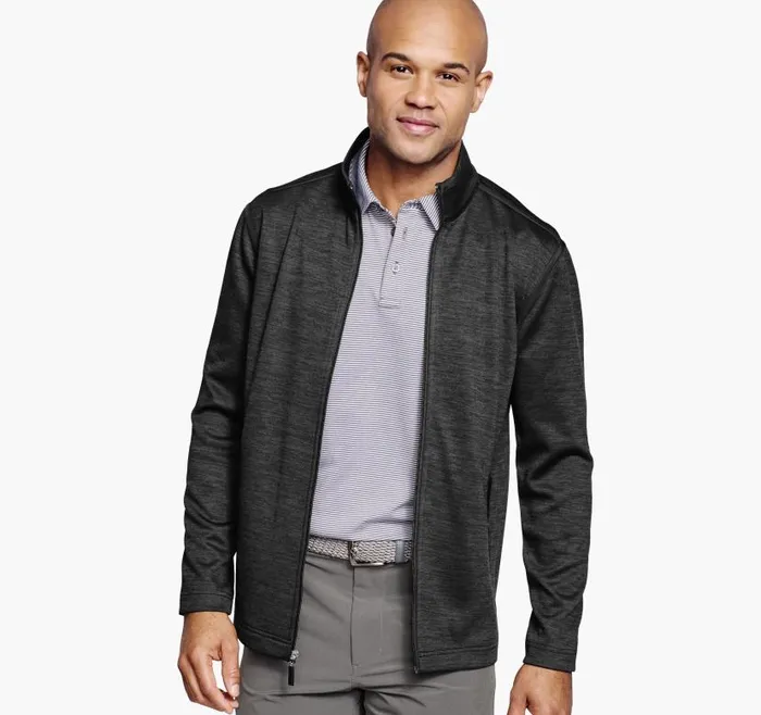 Men Johnston and Murphy Sweaters and Knits XC4 Performance Knit FullZip Black Men Johnston and Murphy Sweaters and Knits XC4 Performance Knit FullZip Black