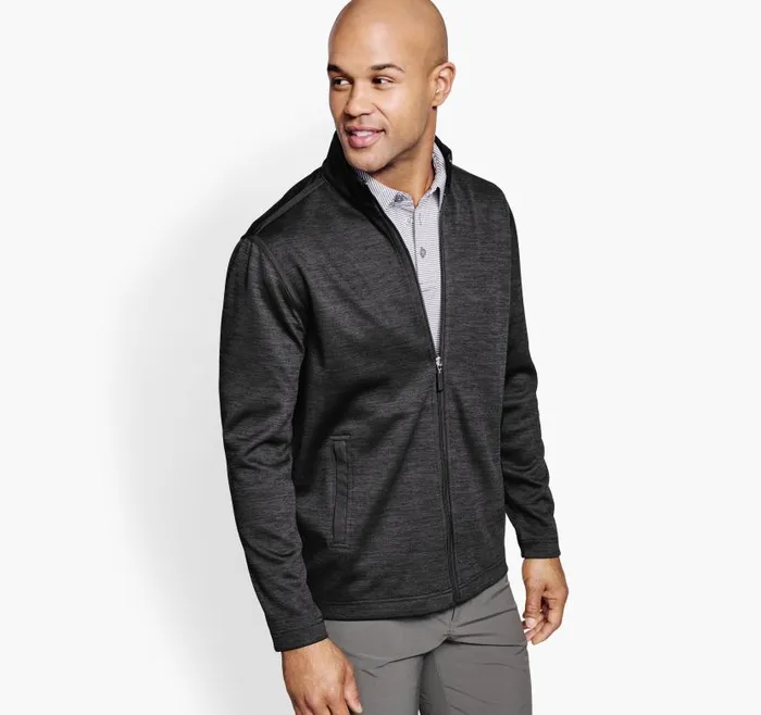 Men Johnston and Murphy Sweaters and Knits XC4 Performance Knit FullZip Black Men Johnston and Murphy Sweaters and Knits XC4 Performance Knit FullZip Black