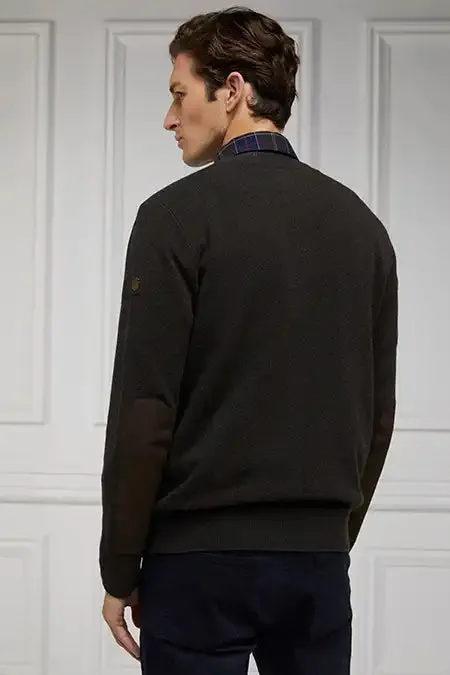 Men Knitwear Holland Cooper Country Crew Neck Knit Moss Men Knitwear Holland Cooper Country Crew Neck Knit Moss