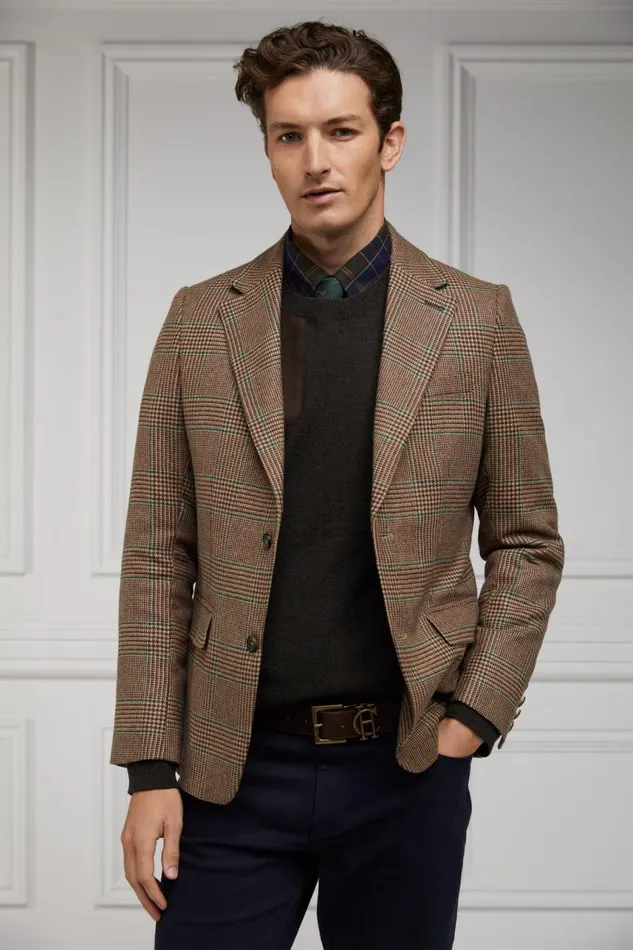 Men Knitwear Holland Cooper Country Crew Neck Knit Moss Men Knitwear Holland Cooper Country Crew Neck Knit Moss