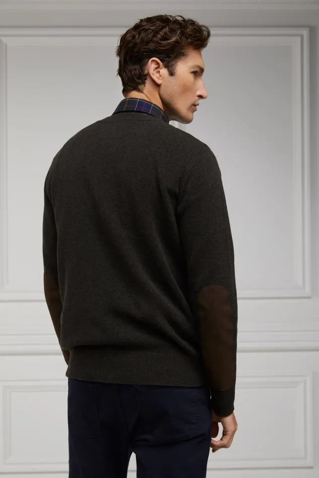 Men Knitwear Holland Cooper Country Crew Neck Knit Moss Men Knitwear Holland Cooper Country Crew Neck Knit Moss