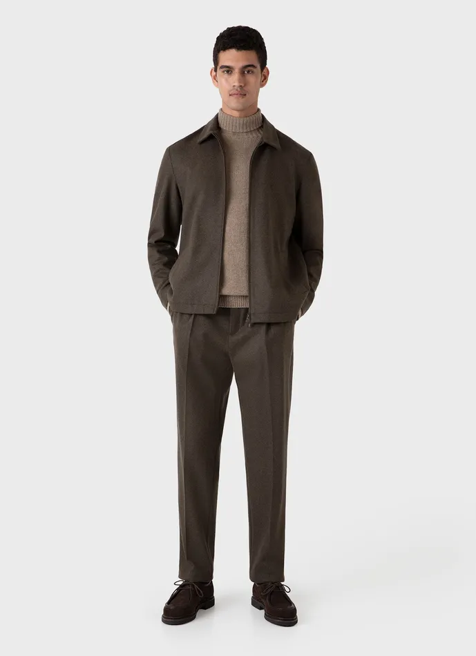 Men Knitwear ussunspel Lambswool Roll Neck Sandstone